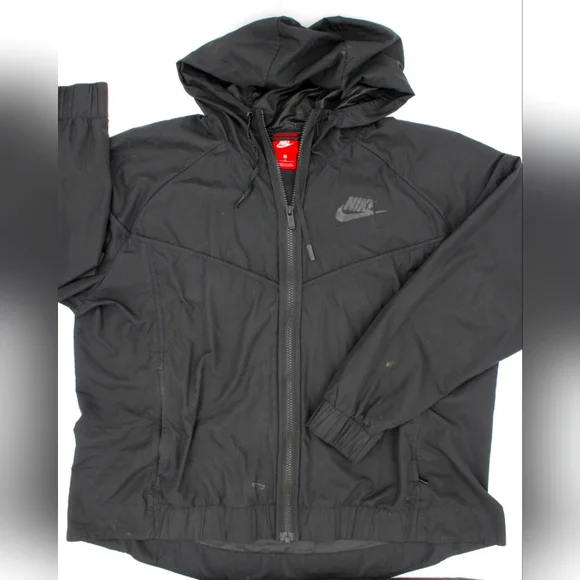 Nike Women’s 1X Black Fitted Windbreaker Jacket - Picture 1 of 5
